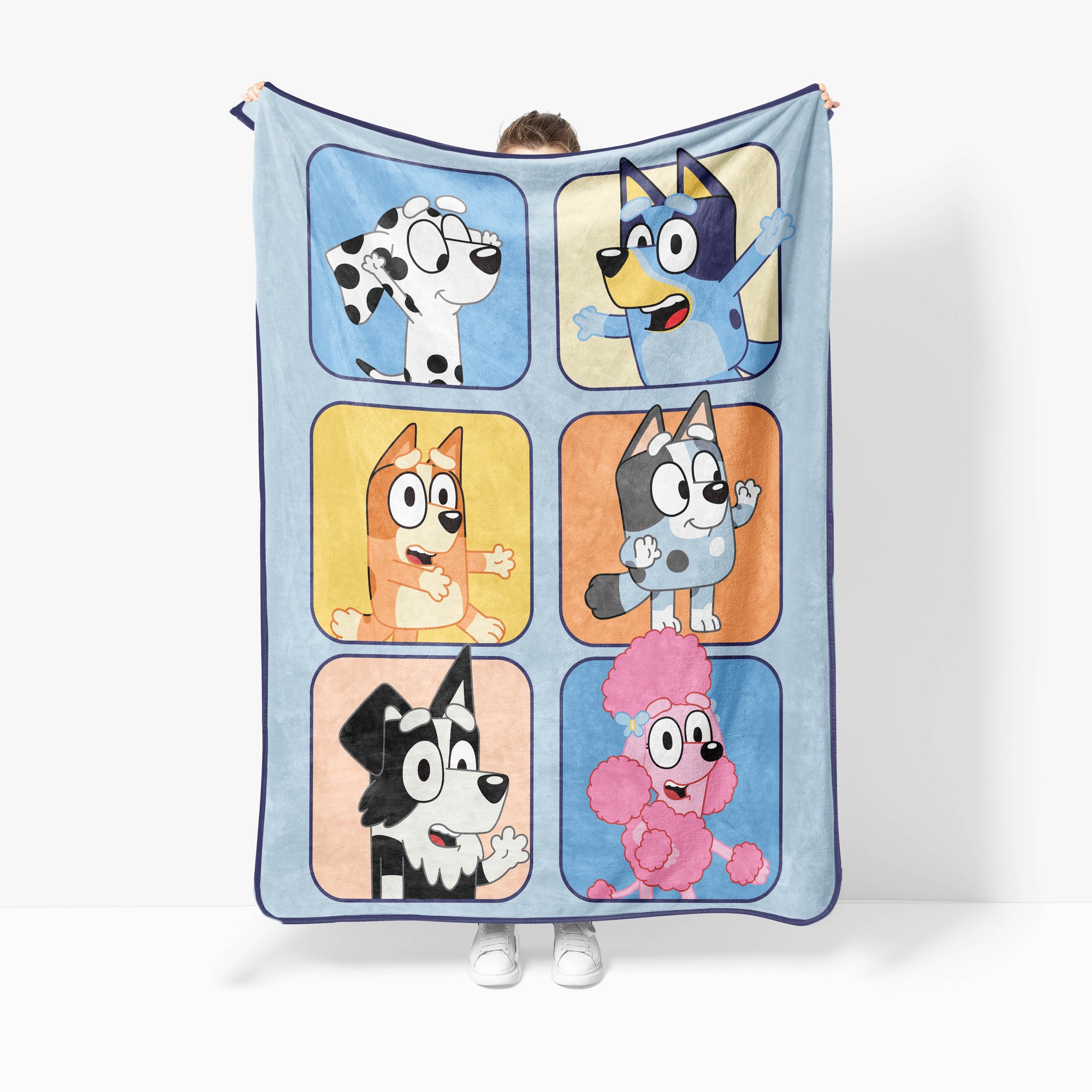 Sunny Side Up Bluey Throw Blanket