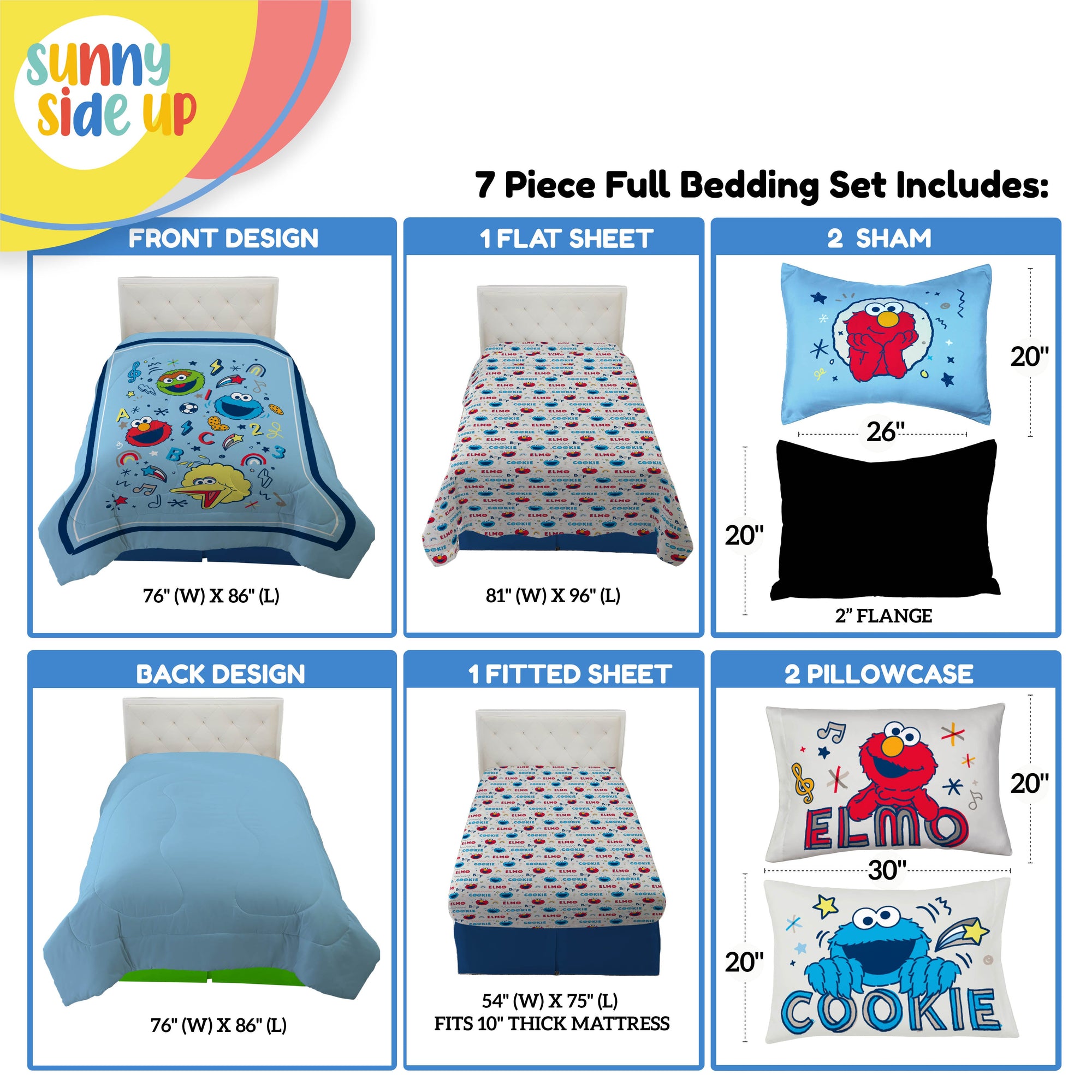 Sunny Side Up Sesame Street Bed Set