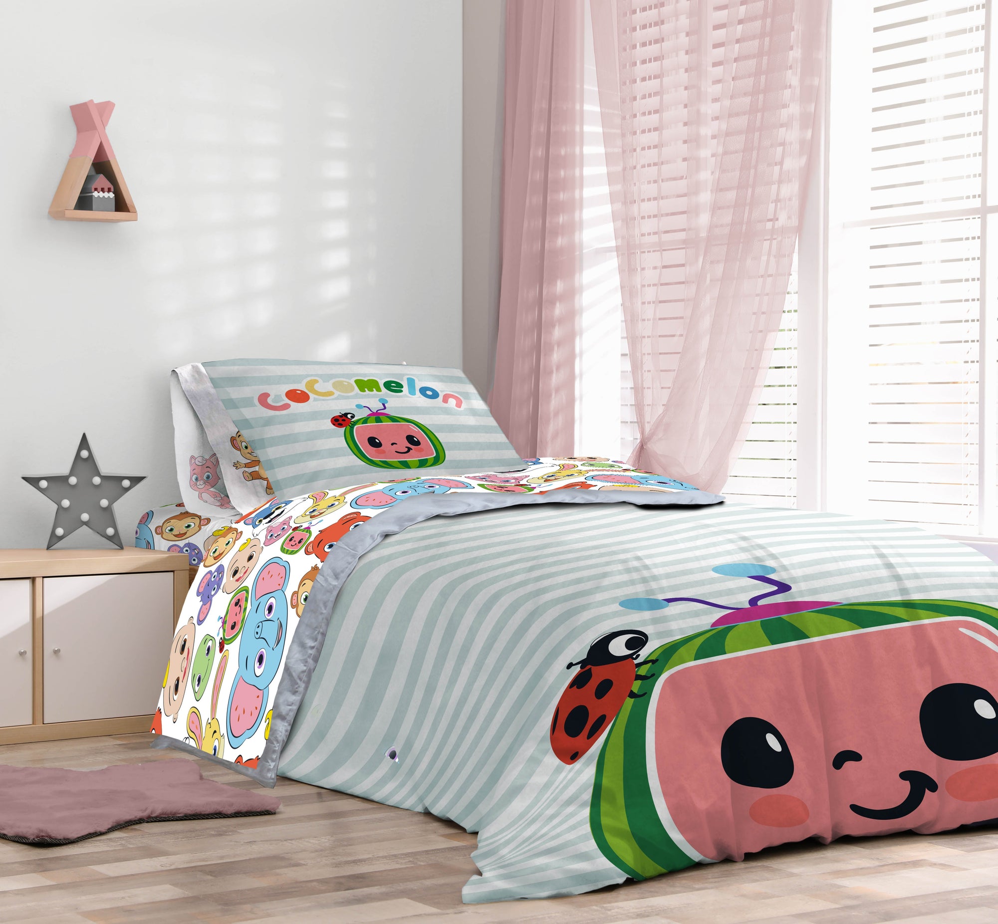 Sunny Side Up CoComelon Bed Set