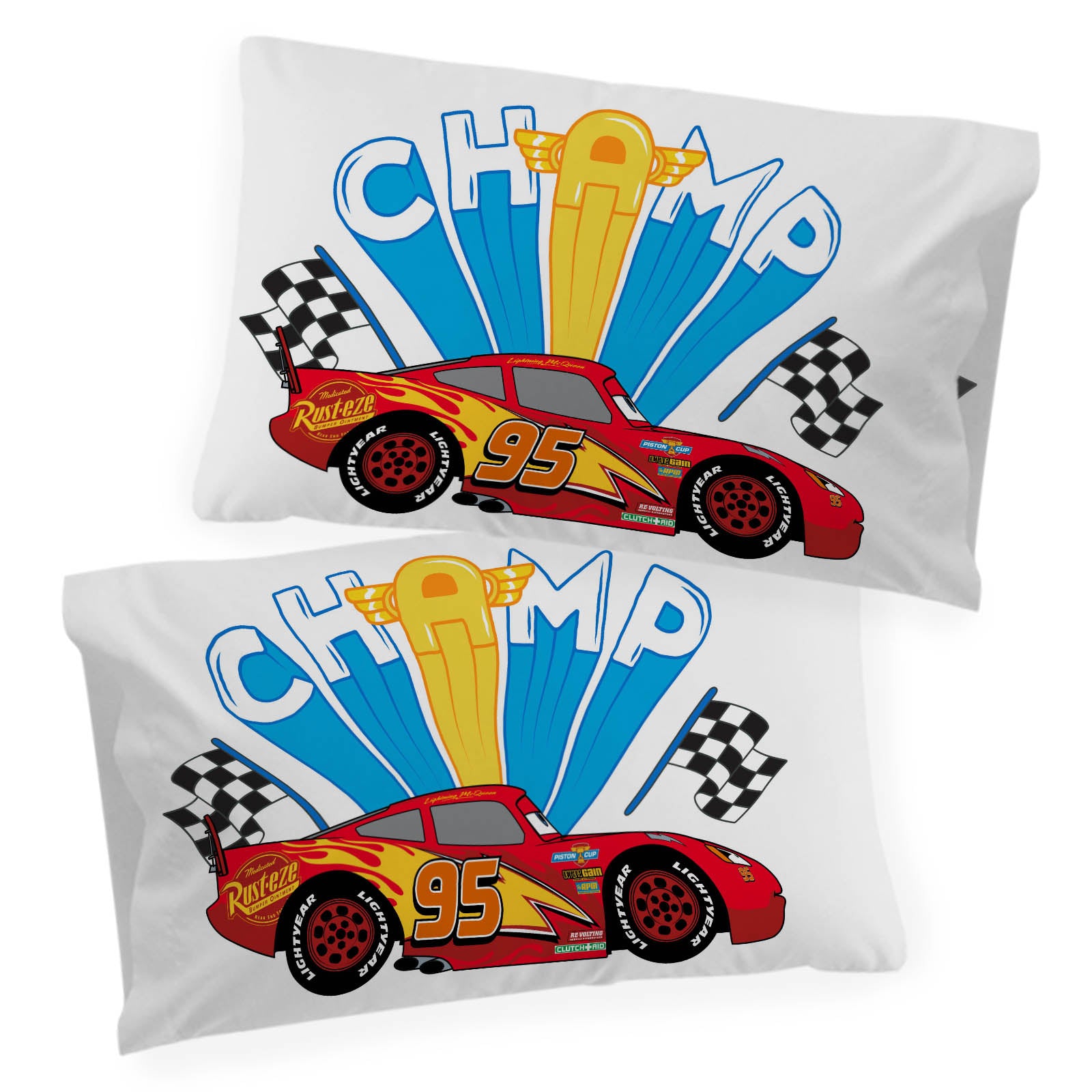 Sunny Side Up Disney Pixar Cars 2 Pack Pillowcase