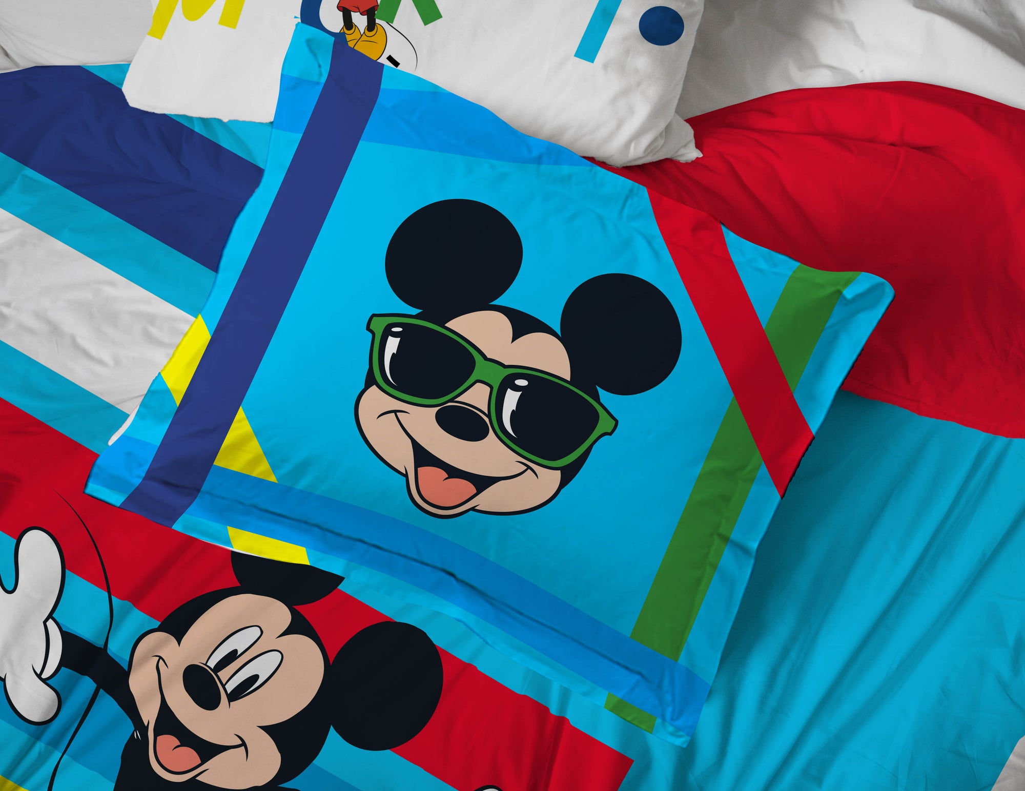 Sunny Side Up Disney Mickey Mouse Bed Set with Sham