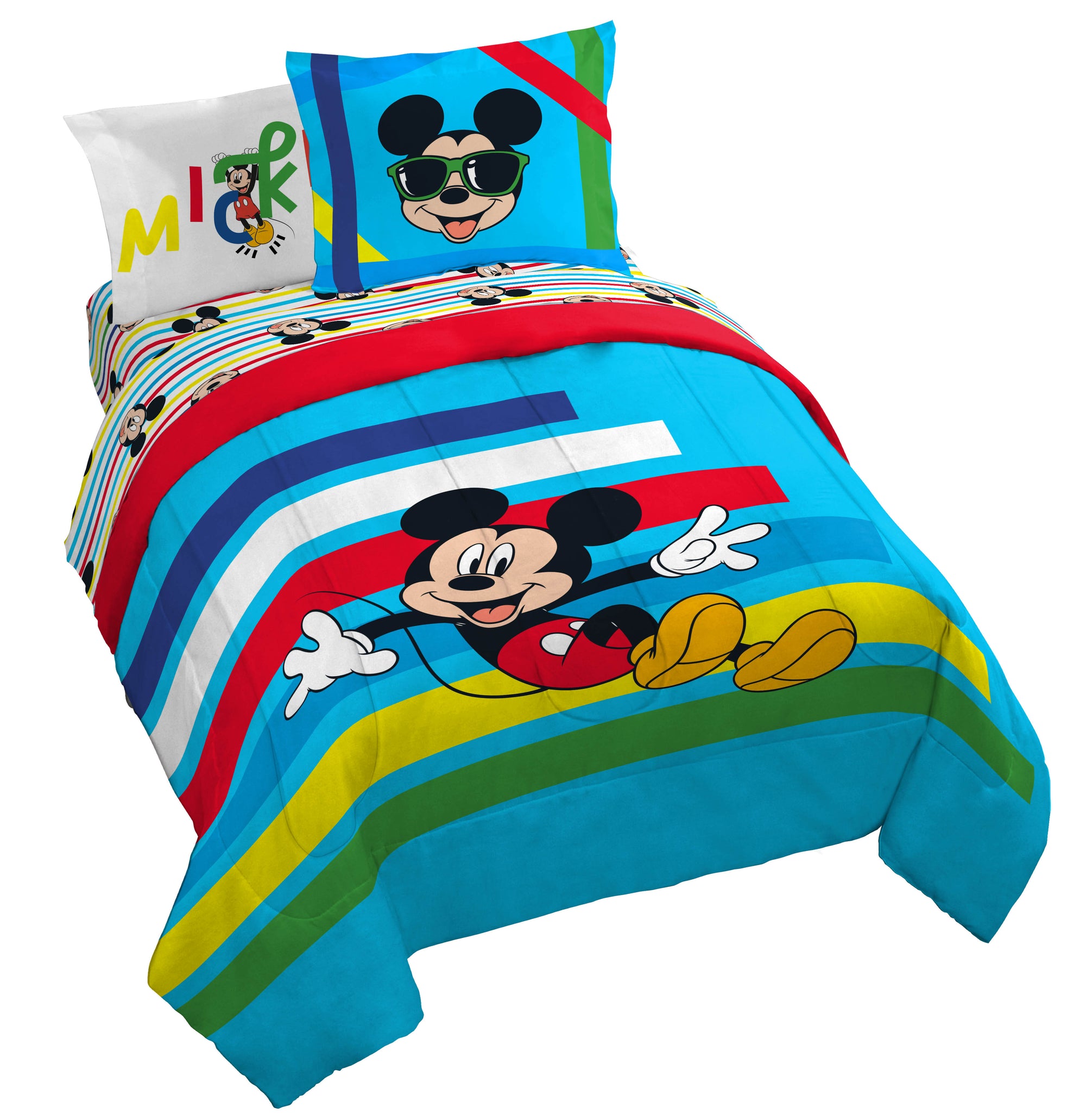 Sunny Side Up Disney Mickey Mouse Bed Set with Sham