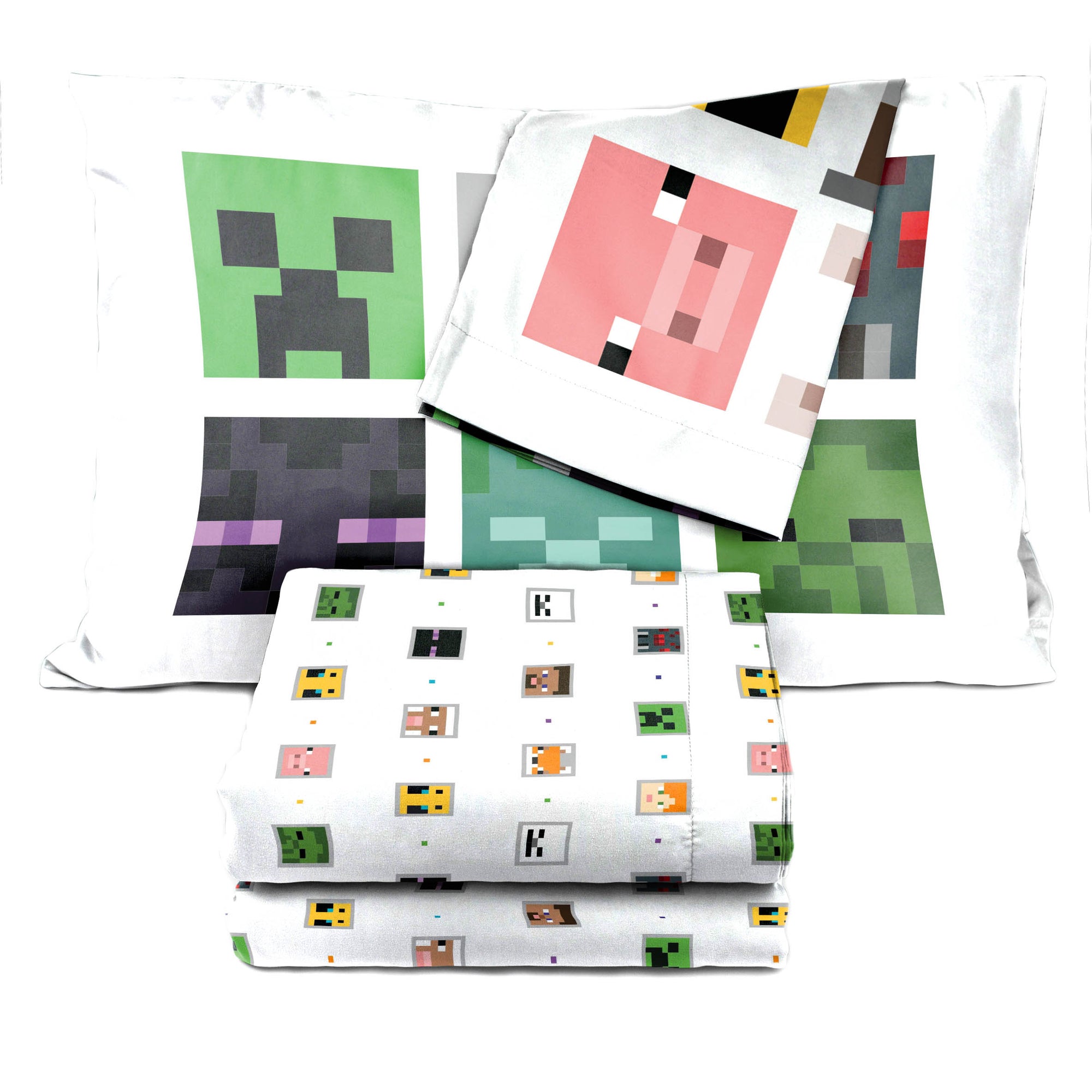 Sunny Side Up Minecraft Creeper Sheet Set