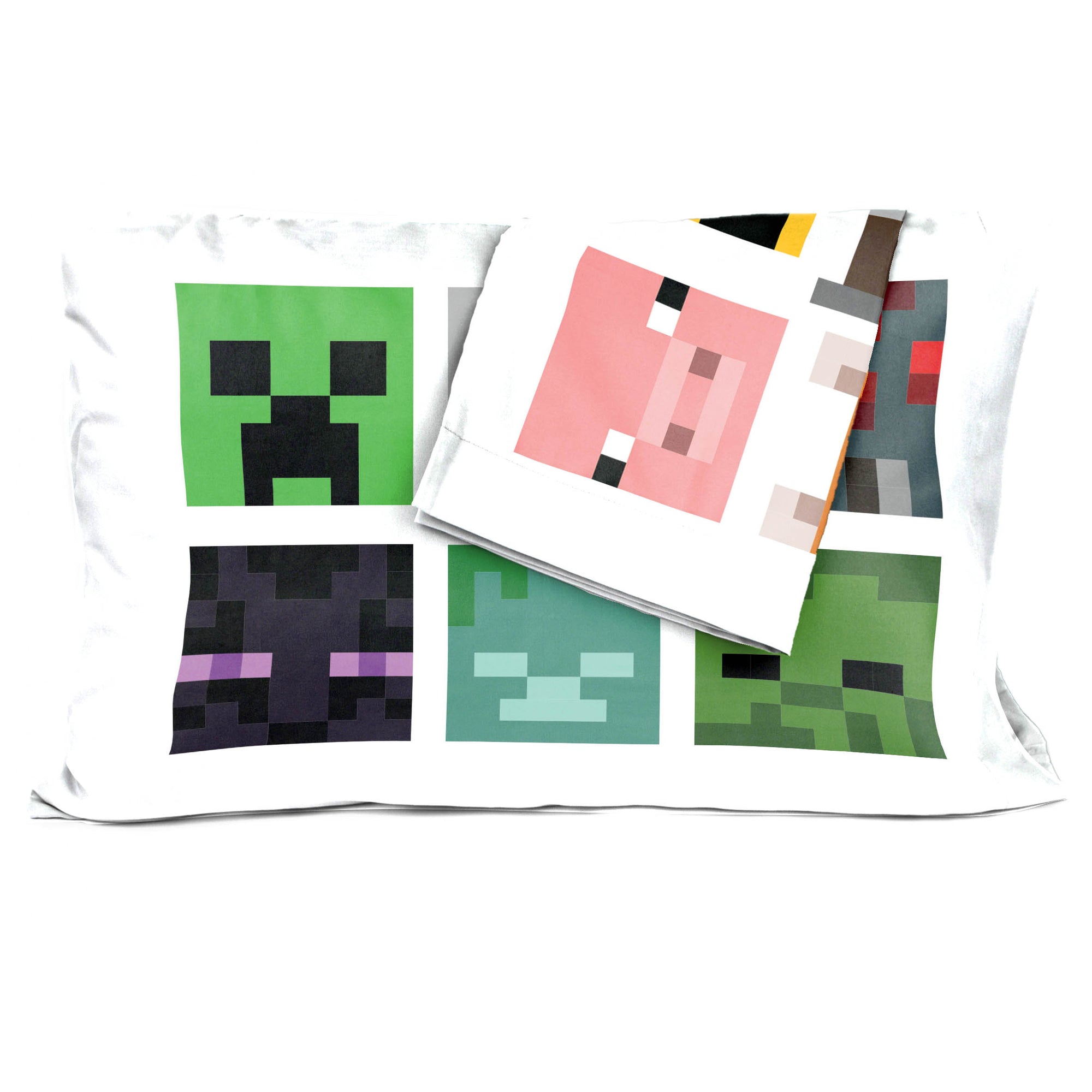 Sunny Side Up Minecraft Creeper 2 Pack Pillowcase