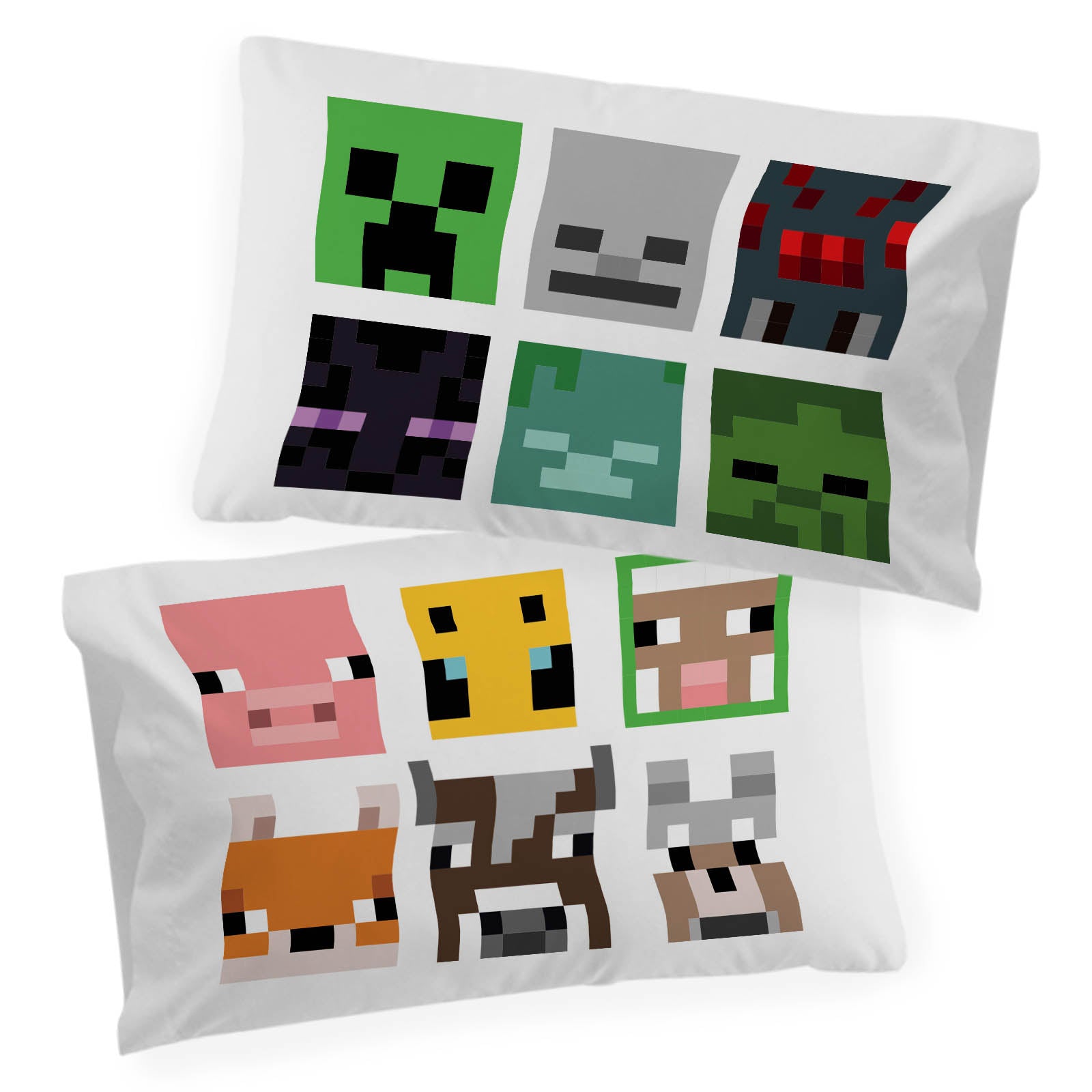 Sunny Side Up Minecraft Creeper 2 Pack Pillowcase