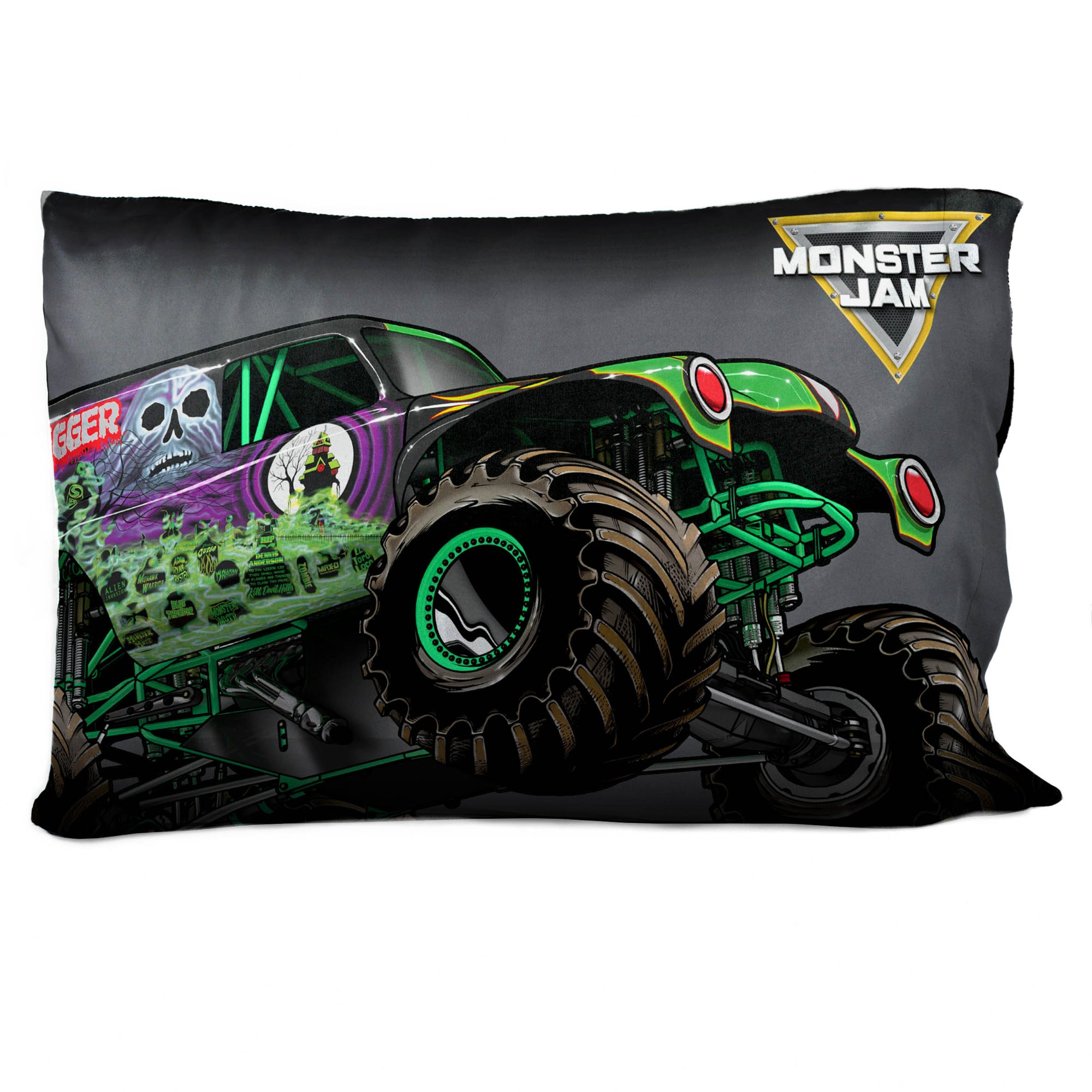 Sunny Side Up Monster Jam Grave Digger 2 Pack Pillowcase