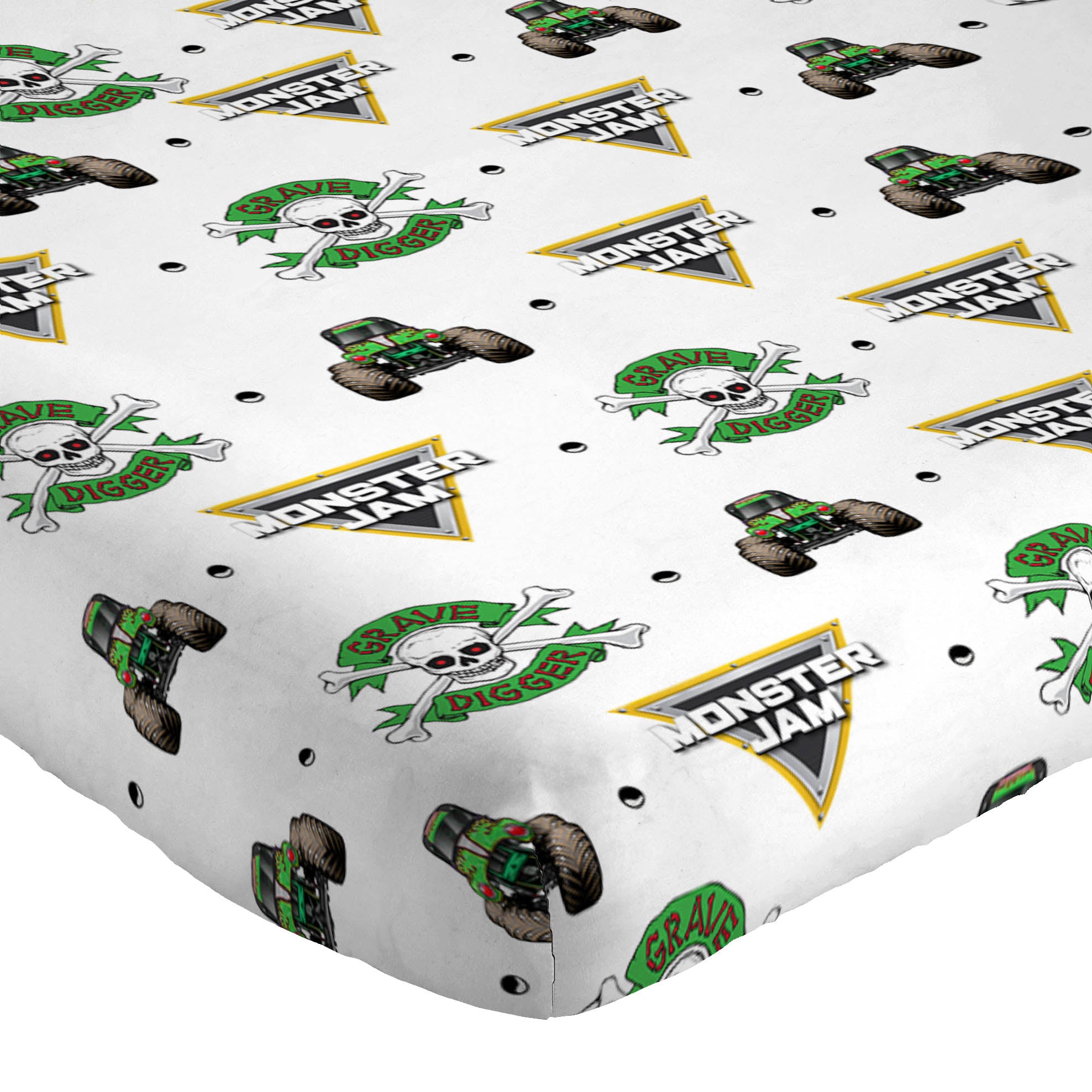 Sunny Side Up Monster Jam Grave Digger Sheet Set