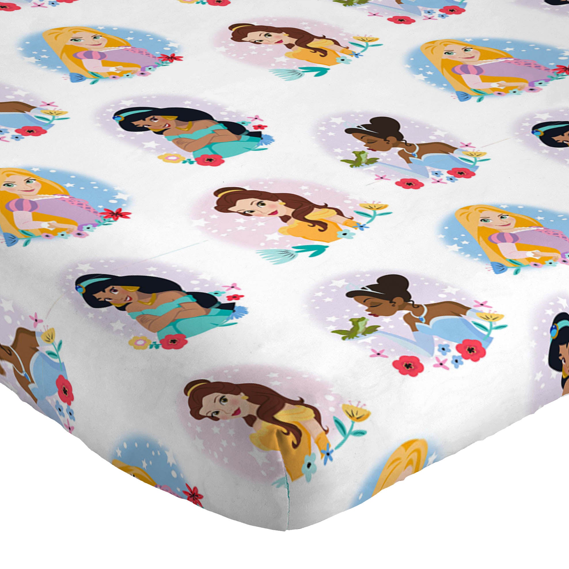 Sunny Side Up Disney Princess Rainbow Stars Sheet Set