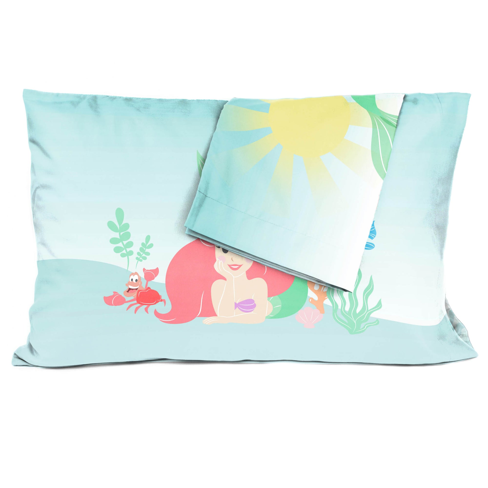 Sunny Side Up Disney The Little Mermaid Pastel Life 2 Pack Pillowcase