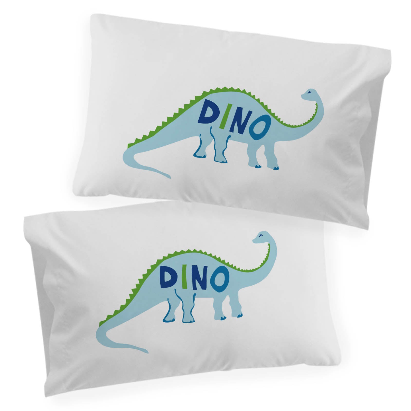 Sunny Side Up Dino Roar 2 Pack Pillowcase