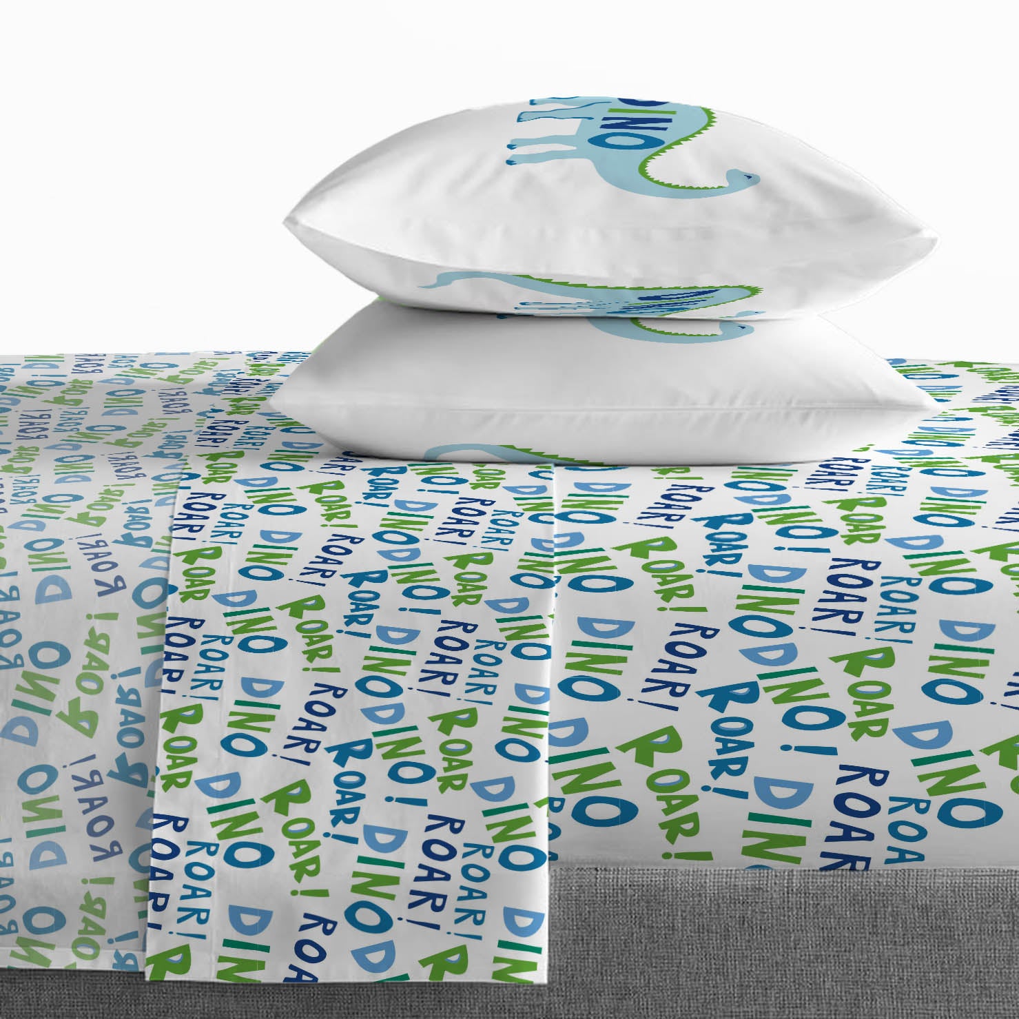 Sunny Side Up Dino Roar Sheet Set