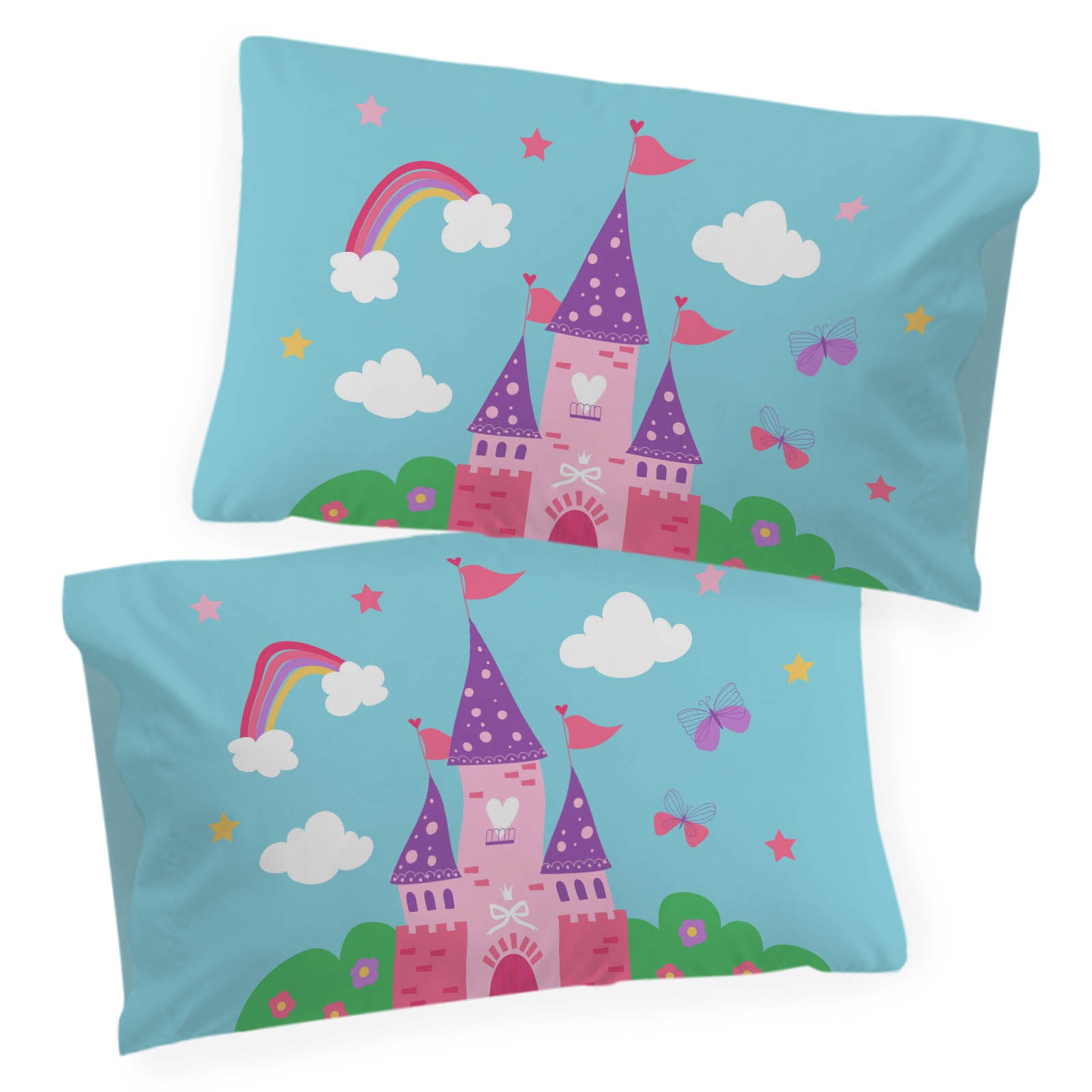 Sunny Side Up Magic Castle 2 Pack Pillowcase