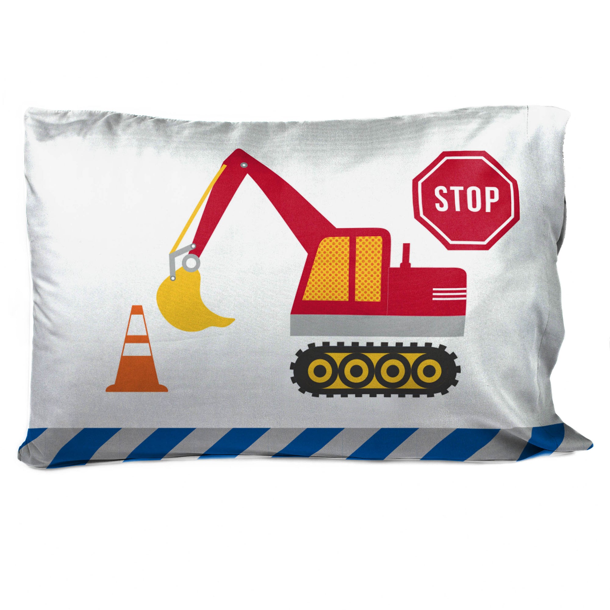 Sunny Side Up Construction Zone 2 Pack Pillowcase