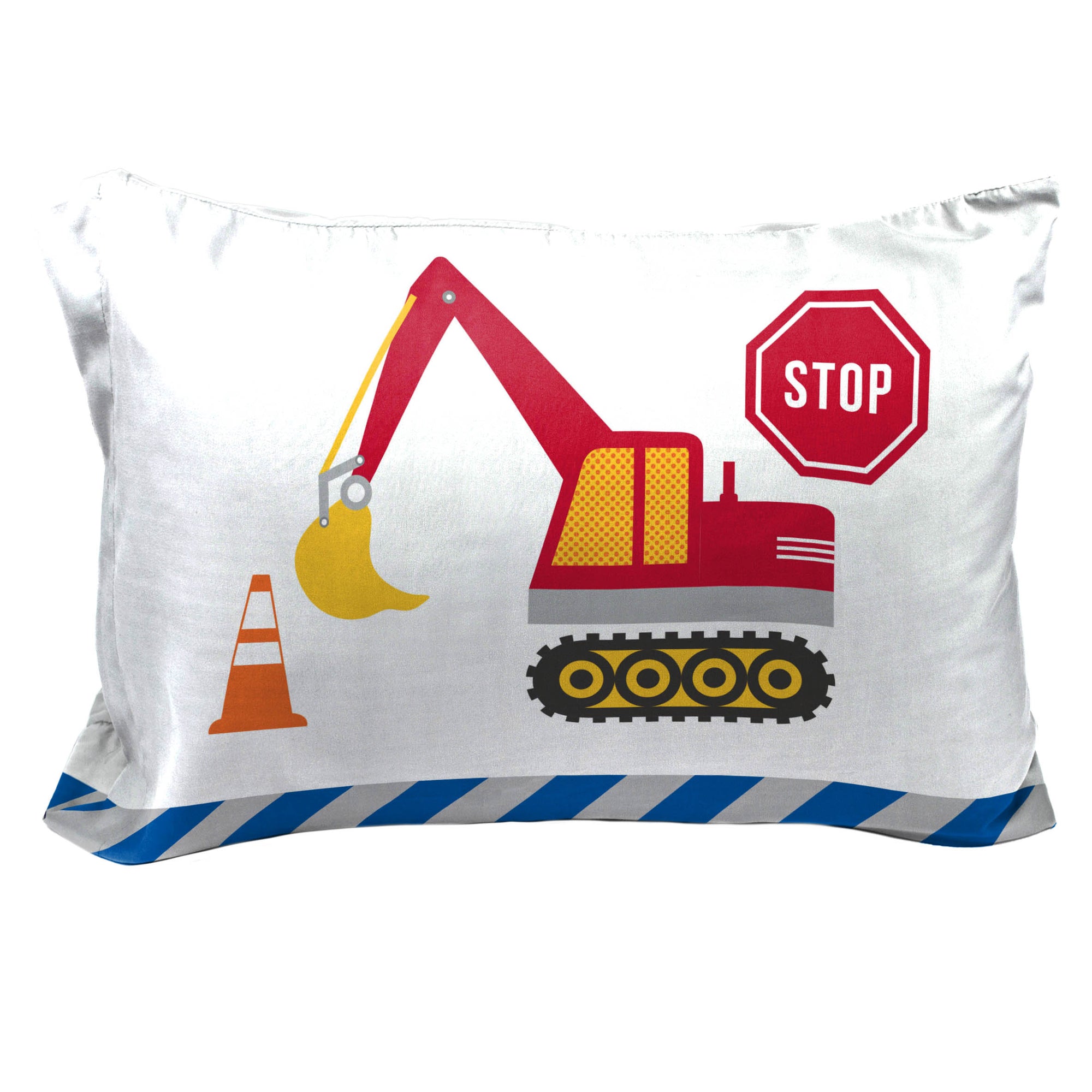 Sunny Side Up Construction Zone 2 Pack Pillowcase