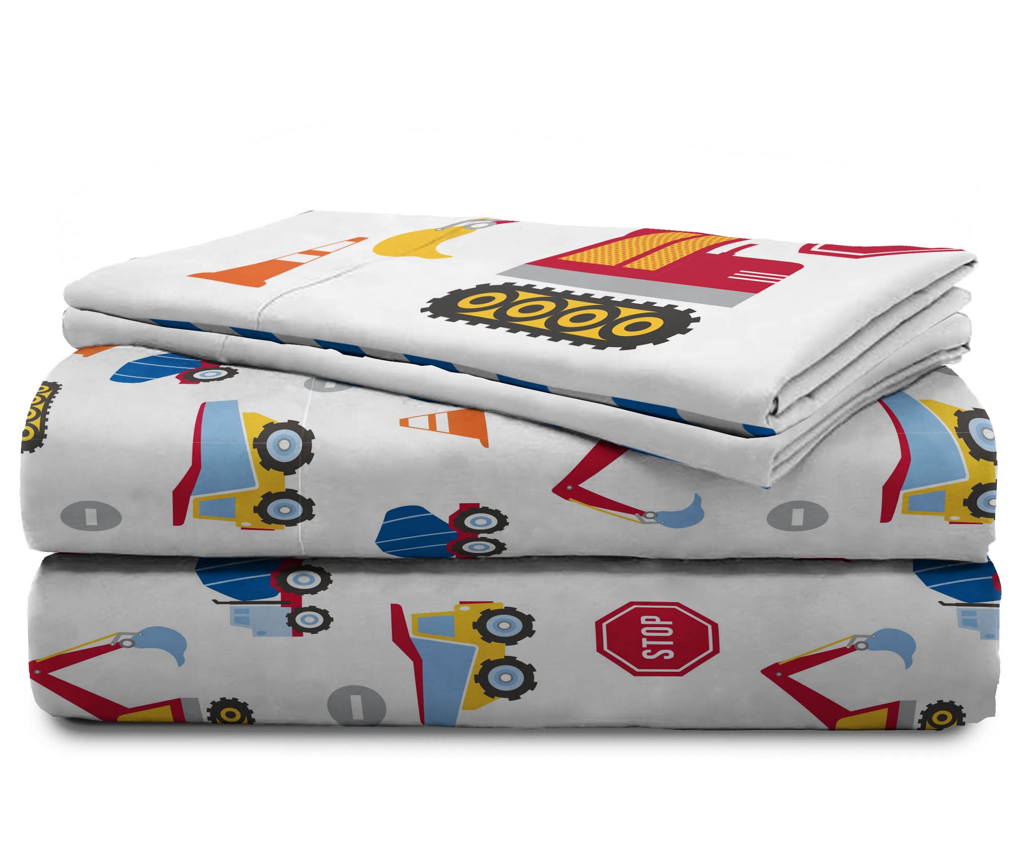 Sunny Side Up Construction Zone Sheet Set