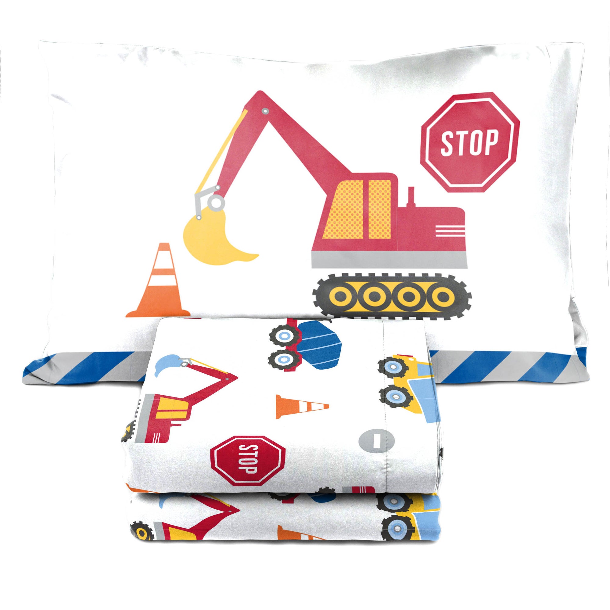 Sunny Side Up Construction Zone Sheet Set