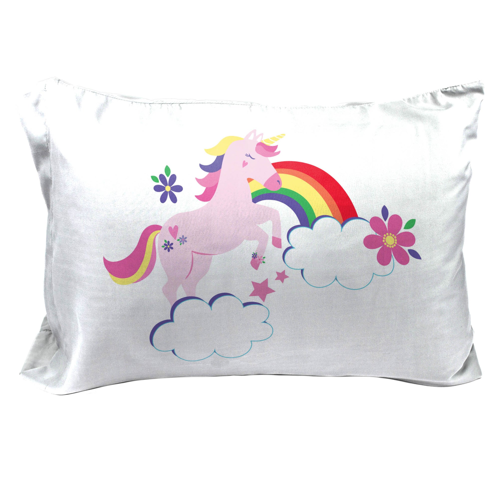 Sunny Side Up Rainbow Unicorns 2 Pack Pillowcase