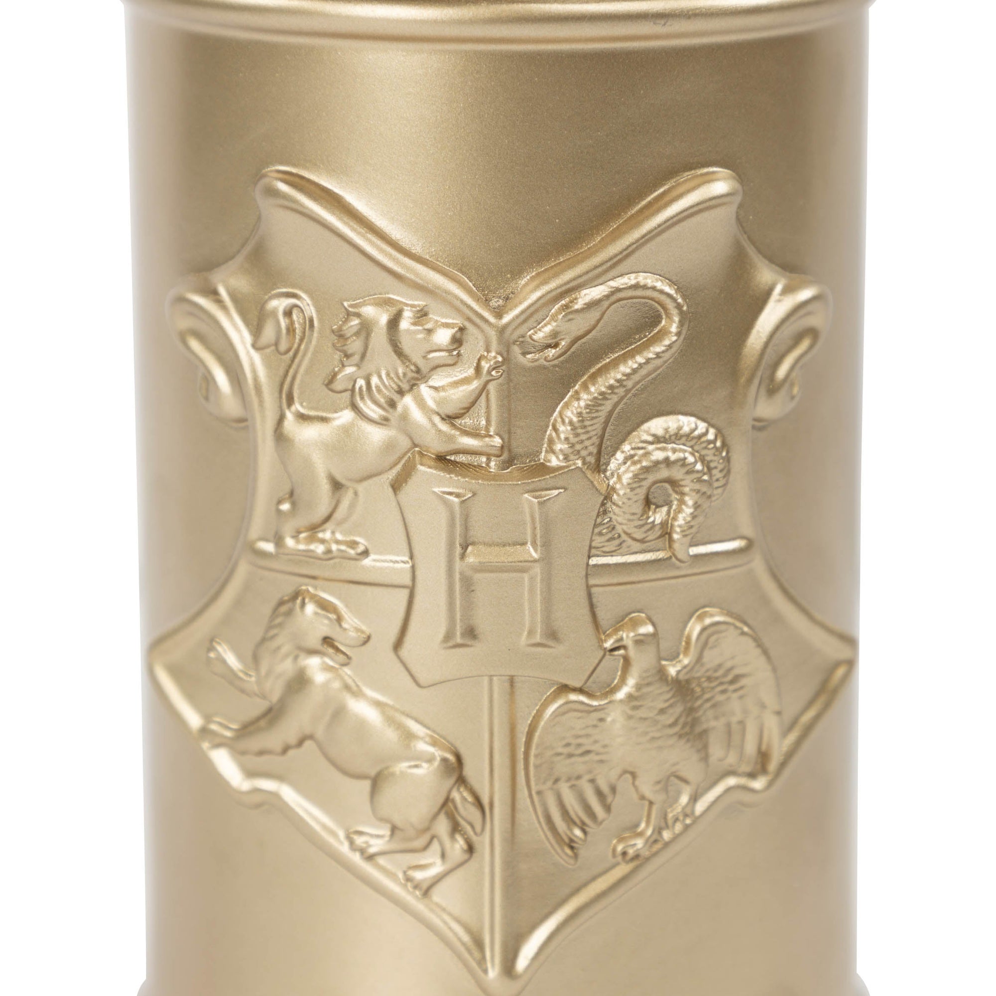 Jay Franco Harry Potter Gold Hogwarts Crest Resin Bathroom Tumbler