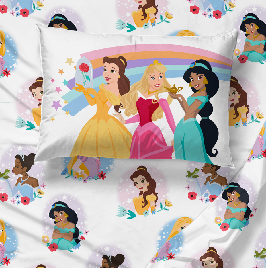 Sunny Side Up Disney Princess Rainbow Stars Sheet Set