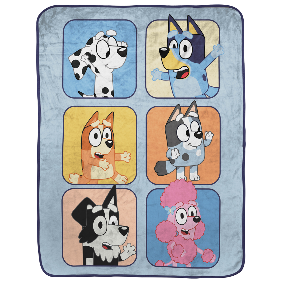 Sunny Side Up Bluey Throw Blanket