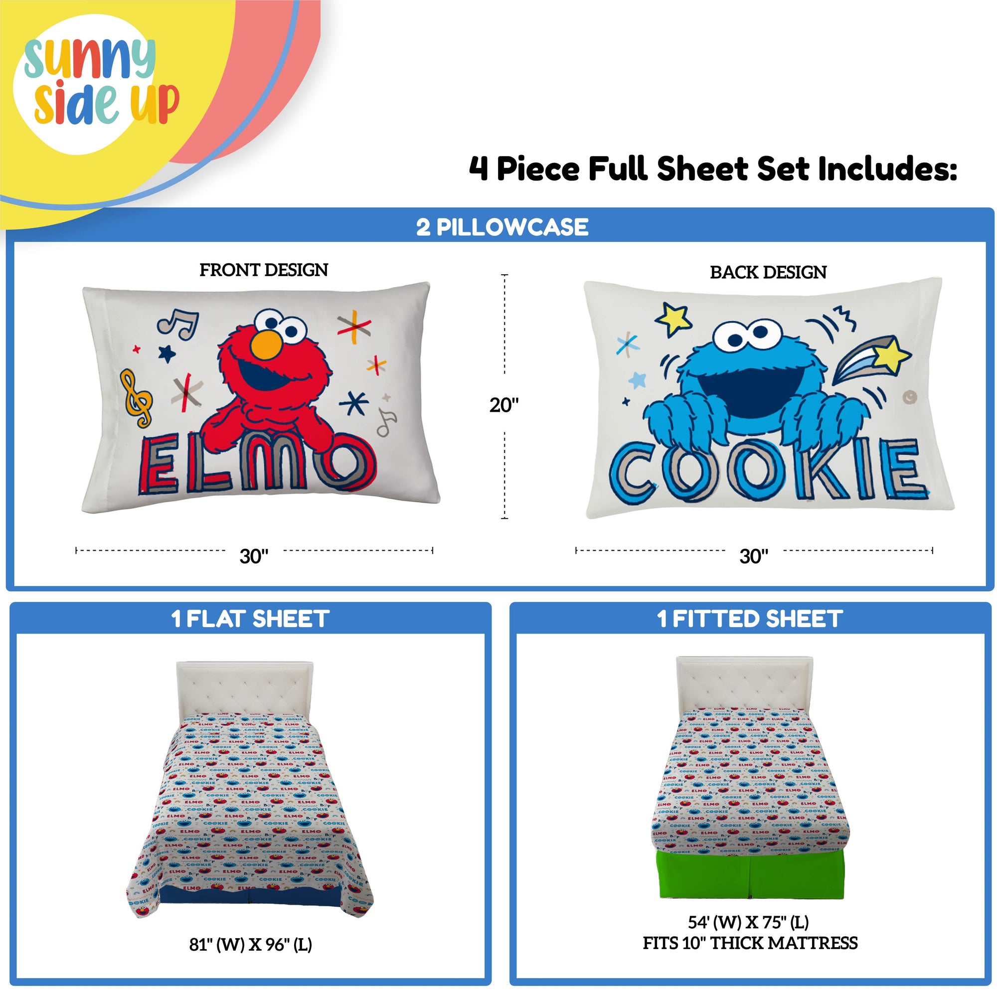 Sunny Side Up Sesame Street Sheet Set